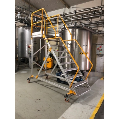 Flyttbar arbetsplattform Aluminium