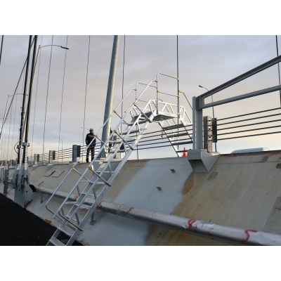 Övergångsplattform i aluminium