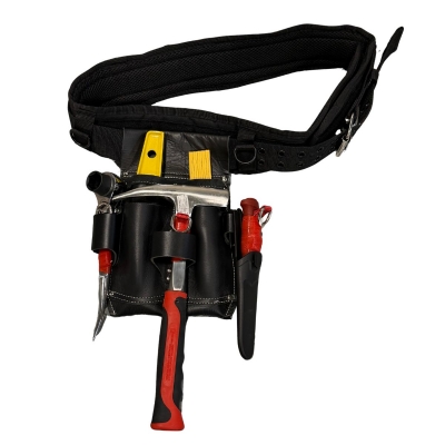 Komplett verktygsbälte för ställningsbyggare