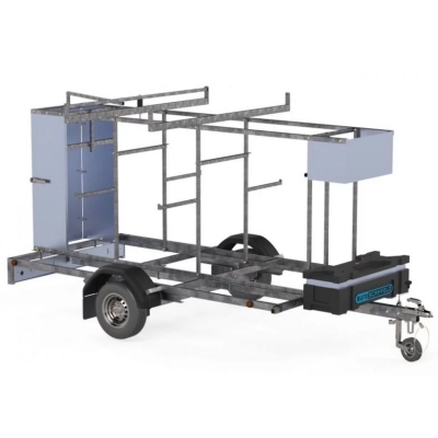 Trailer för rullställning låsbar