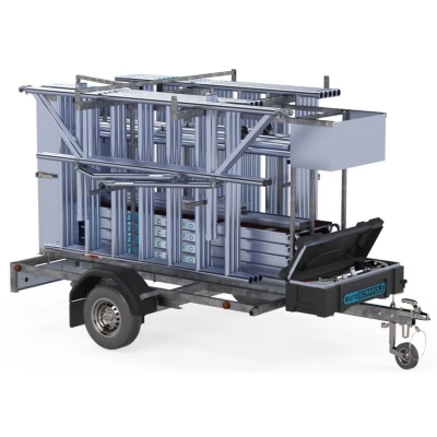 Trailer för rullställning låsbar