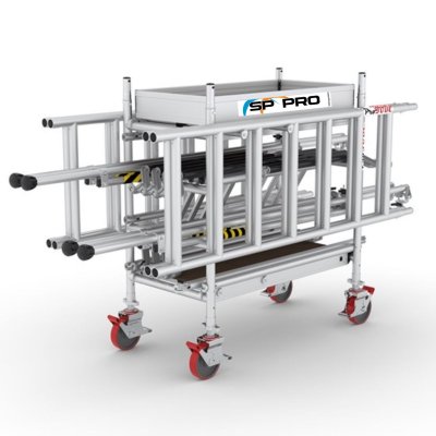 Liten och smidig rullställning för trånga utrymmen rullas ej monterad