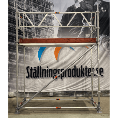 Ställningstrailer med 60m² Villapaket Modul ALU