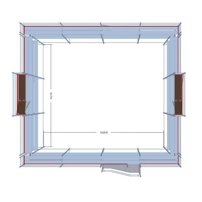 Byggställning modul stål 280m2