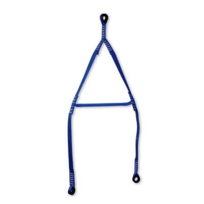 Blå nedfirningssling för tripod
