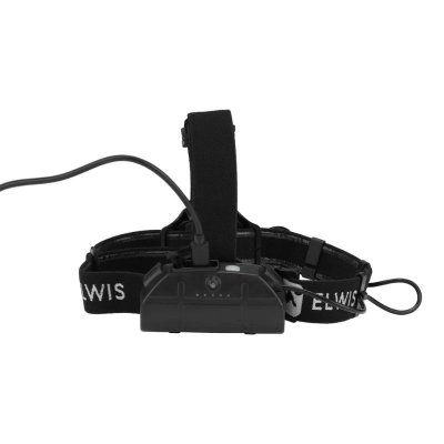 Pannlampa laddbar bakifrån svart led huvudband rödljusindikator
