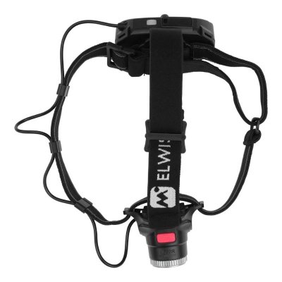 Pannlampa laddbar ovanifrån svart led huvudband tre band