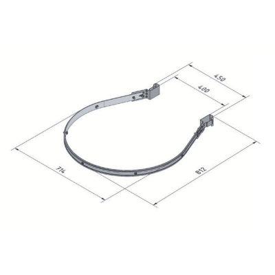 Ring till ryggskydd inkl fästen