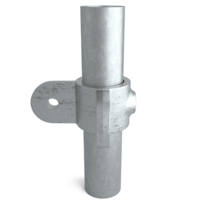 Rörkoppling 90gr diagonalfäste Silver