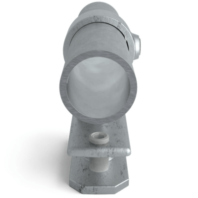 Containerfäste ovansida 48,3mm Silver