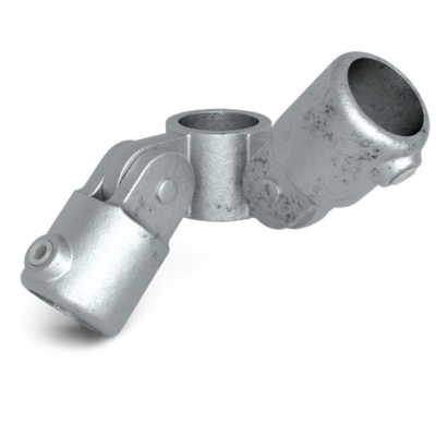 Rörkoppling Dubbel Ledad 90gr Silver