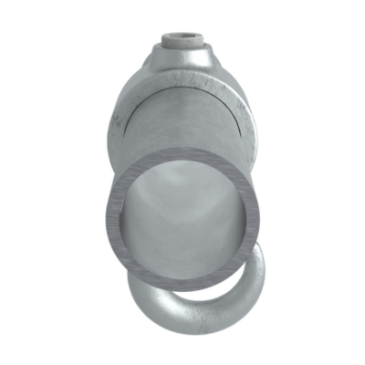 Rörkoppling klädkrok Silver