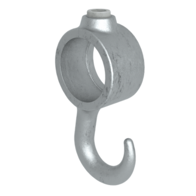 Rörkoppling klädkrok Silver