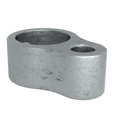 Rörkoppling krage med ögla Silver