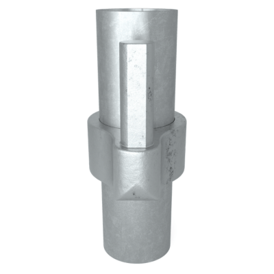 Rörkoppling krage med stift Silver