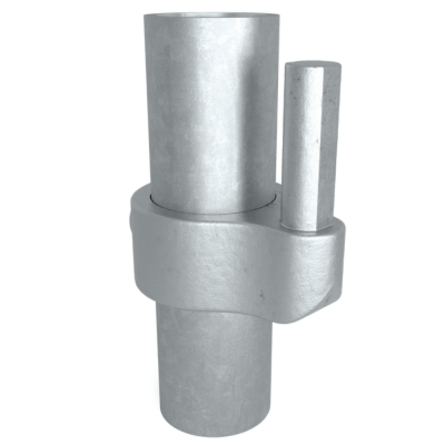 Rörkoppling krage med stift Silver