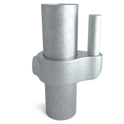 Rörkoppling krage med stift Silver
