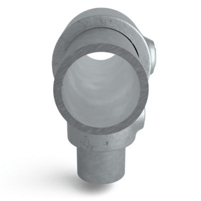 Rörkoppling rak 42,4-33,7mm Silver