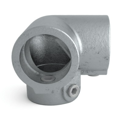 Rörkoppling topp 90 gr 3-vägs Silver