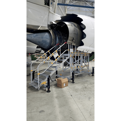 Flygplansplattform – för vinge och motor