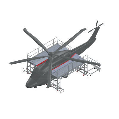 Arbetsplattform Helikopter