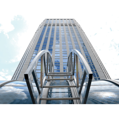 Arbetsplattform för rundade takkonstruktioner