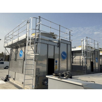 Arbetsplattform för kyl- och industritorn