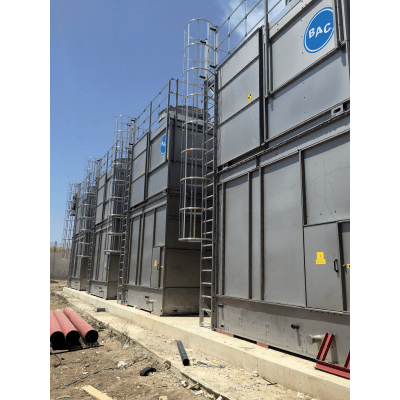 Arbetsplattform för kyl- och industritorn