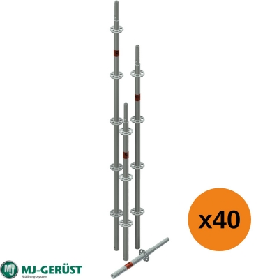 Spira med tapp stål 40-pack