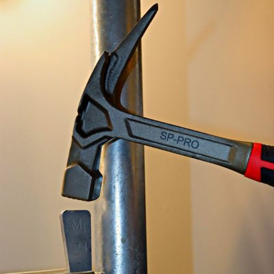 ställningshammare och byggställning