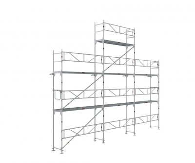 Ställningstrailer med 96m² Villapaket Ram ALU