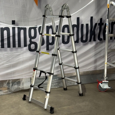 Teleskopstege 1,6 x 1,6m Mjukstängning