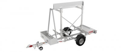 Ställningstrailer med 120m² Villapaket Ram Alu