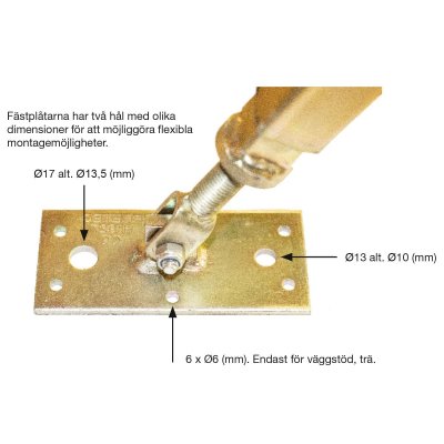 Väggstöd 3,0 - 5,0m