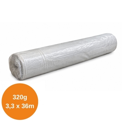 Vinterväv Takplast 3,3 x 36m 320g dubbelvikt