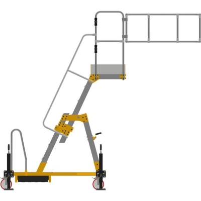 Plattformstrappa Justerbar 1,5-2m