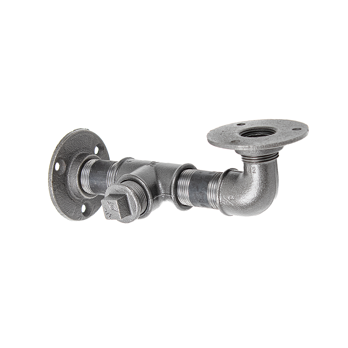 MLOQI 6 St Hyllhu00e5llare Hyllkonsol, Svart Hyllhu00e5llare I Rostfritt Stu00e5l Industriell Hyllkonsol 25 Cm MLOQI 6 St Hyllhu00e5llare Hyllkonsol, Svart Hyllhu00e5llare I Rostfritt Stu00e5l Industriell Hyllkonsol 25 Cm