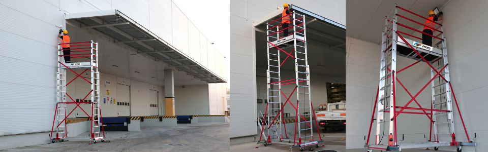 justerbar rullställning i röd färg utomhus