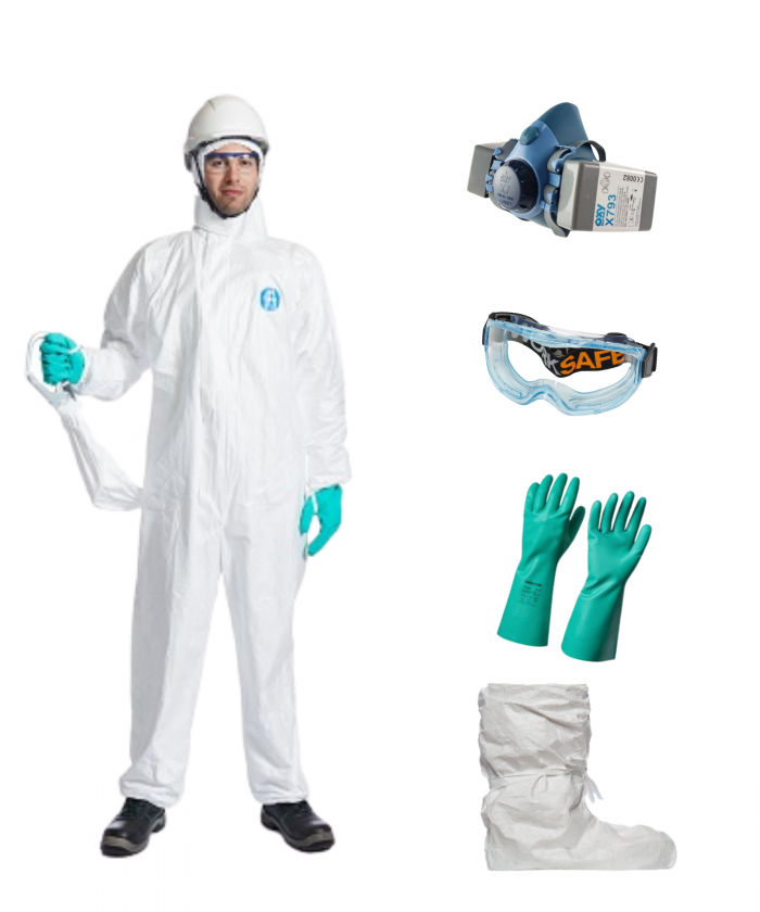 skyddsutrustning asbest